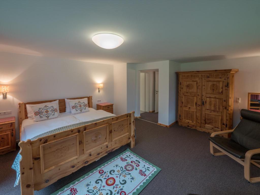 Postel nebo postele na pokoji v ubytování Landhaus Lilly