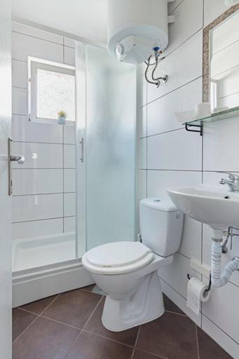Koupelna v ubytování Rooms Hvar