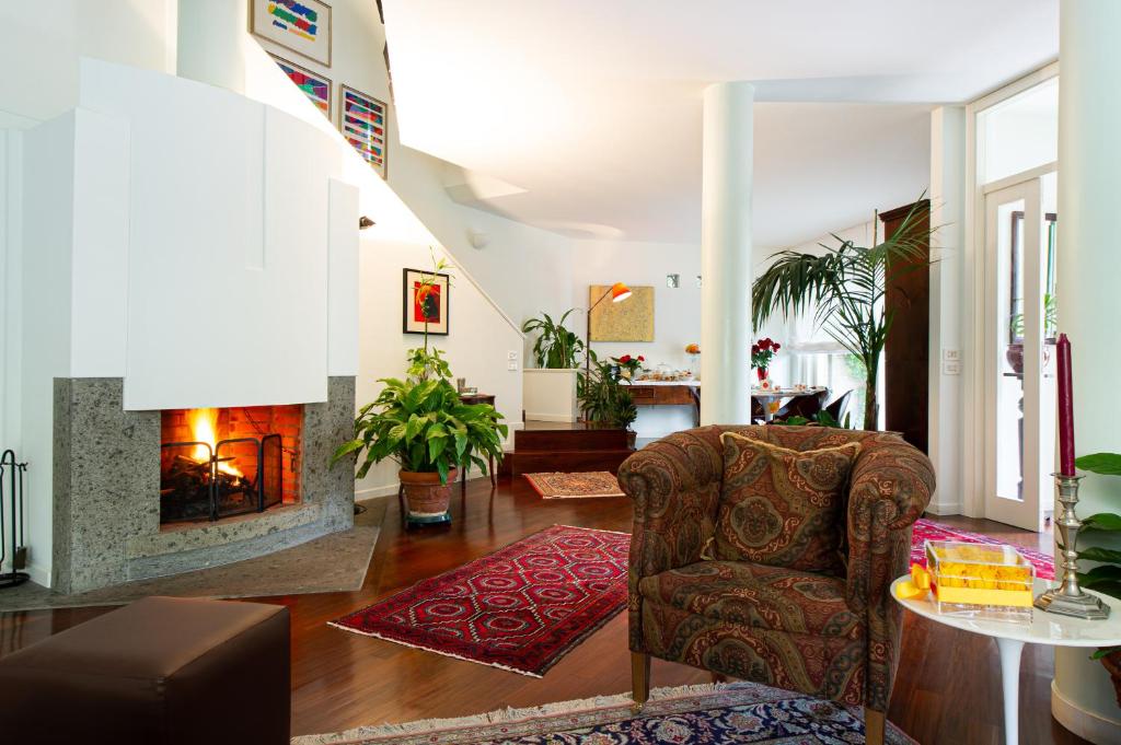 Posezení v ubytování L'Angolo di Lore B&B
