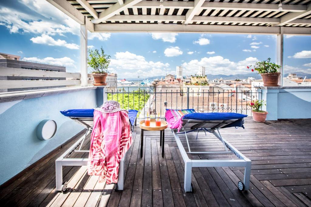 Balkón nebo terasa v ubytování La Terrazza Sul Porto