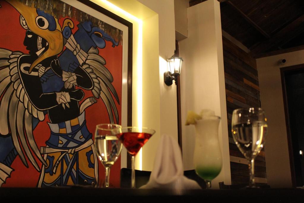 Nápoje v ubytování Hotel Cacaxtla