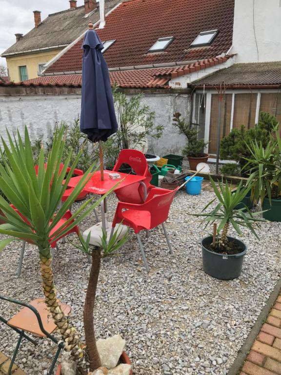Vonkajšia záhrada v ubytovaní Hív-Lak Apartman