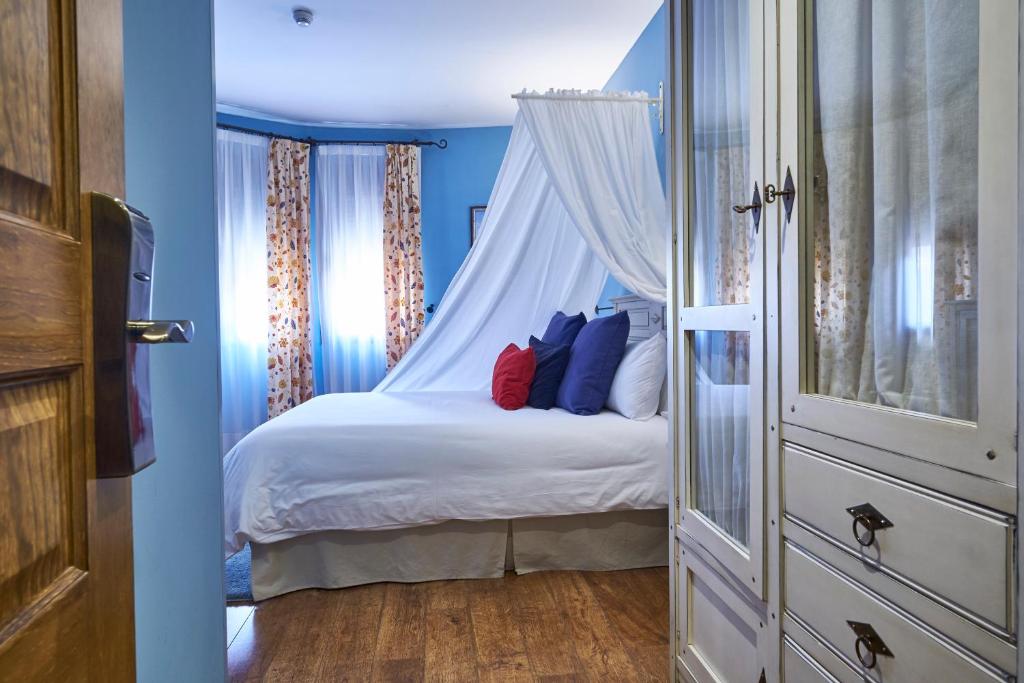 Cama o camas de una habitación en Casona De Torres