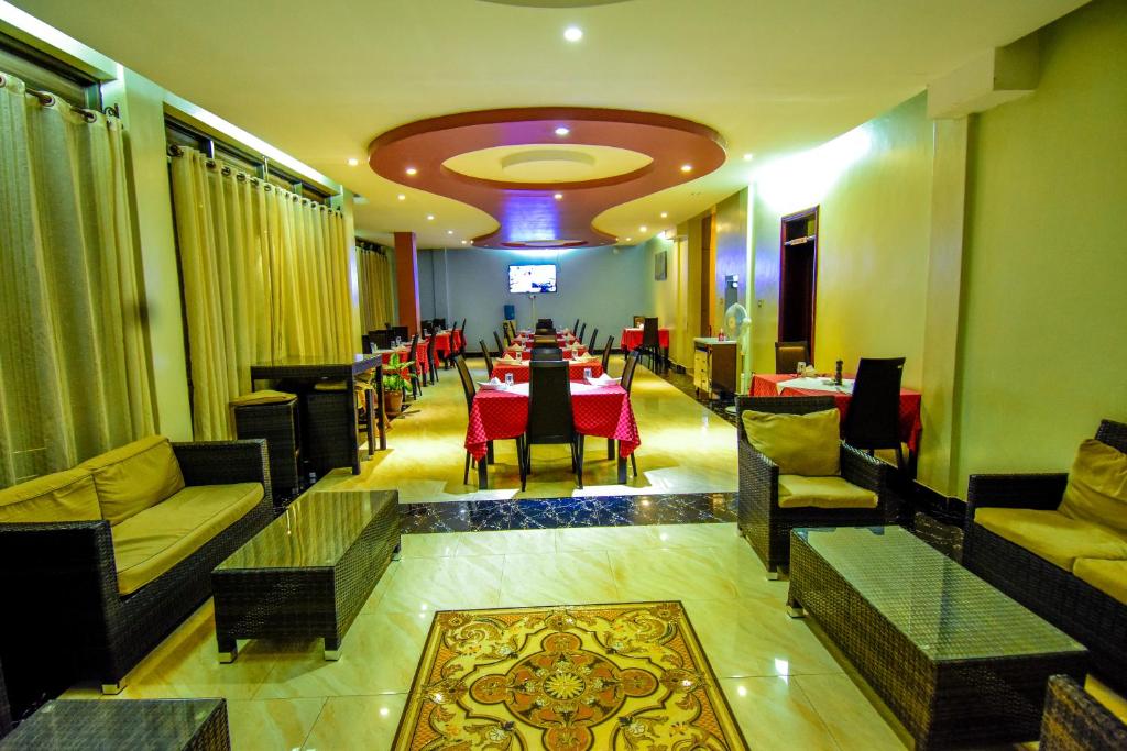 Posezení v ubytování Interservice Hotel
