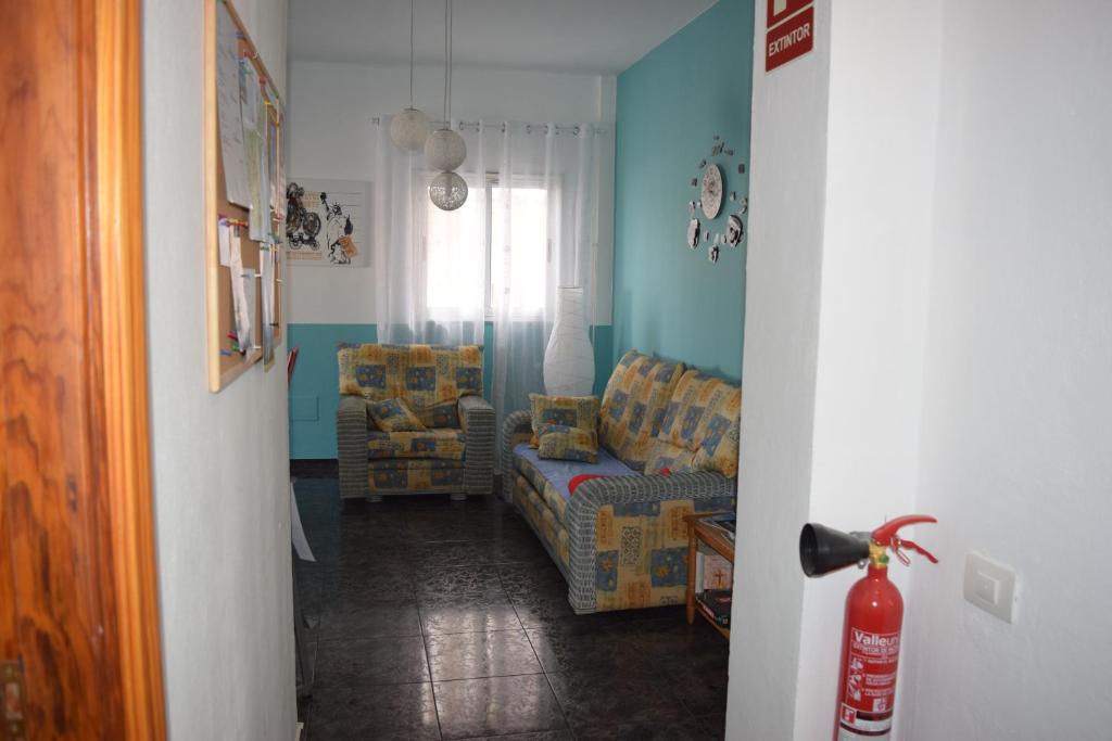 Posezení v ubytování B&B La Caleta Zimmer 1 (10 min. von El Medano)