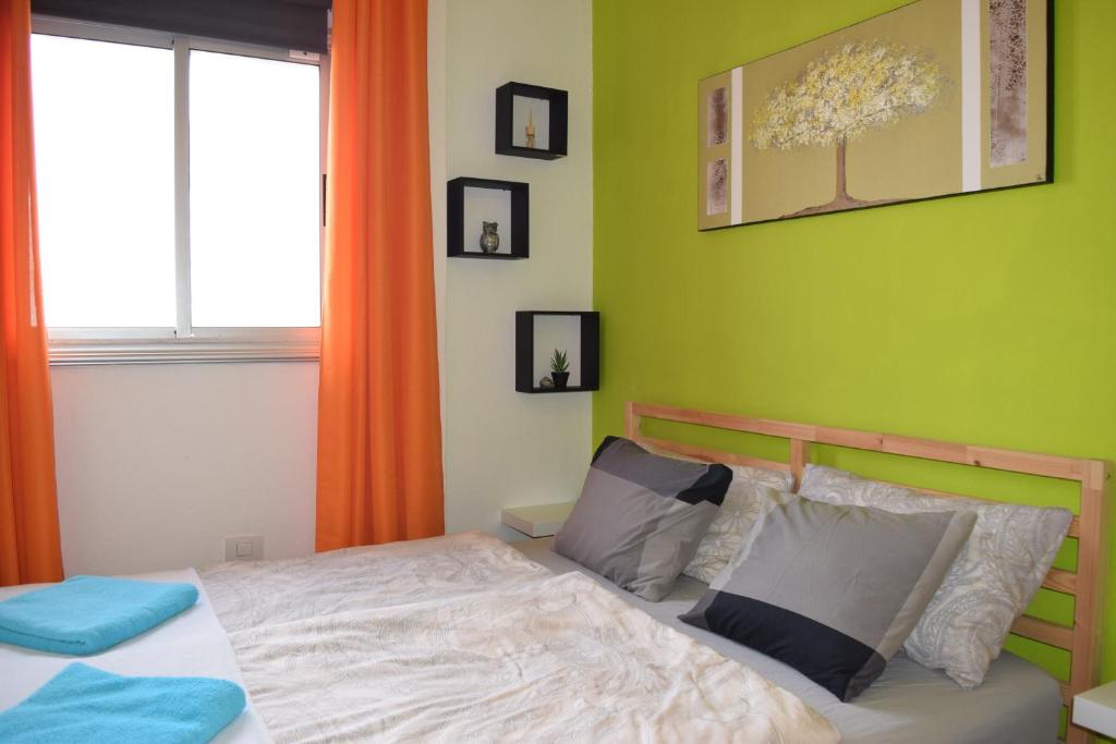 Postel nebo postele na pokoji v ubytování B&B La Caleta Zimmer 1 (10 min. von El Medano)