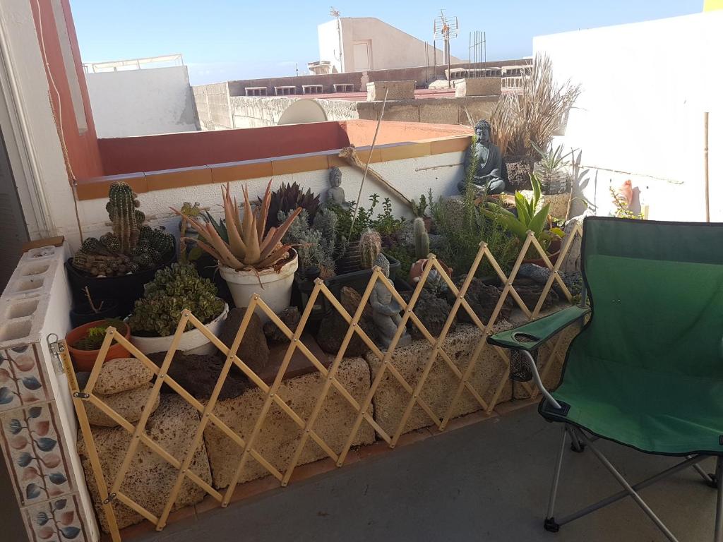 Balkón nebo terasa v ubytování B&B La Caleta Zimmer 1 (10 min. von El Medano)