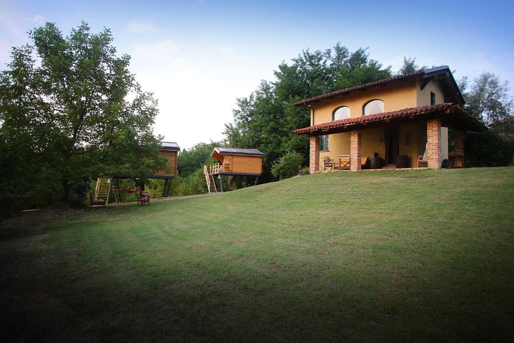 Zahrada ubytování Ecolodge Langhe