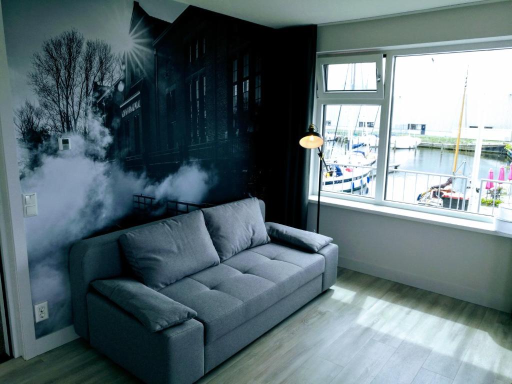 Posezení v ubytování Marina Strand Appartement Lemmer