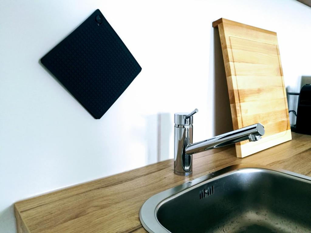 Kuchyň nebo kuchyňský kout v ubytování Marina Strand Appartement Lemmer