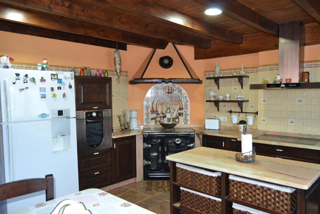 Kuchyň nebo kuchyňský kout v ubytování VILLA LAURA