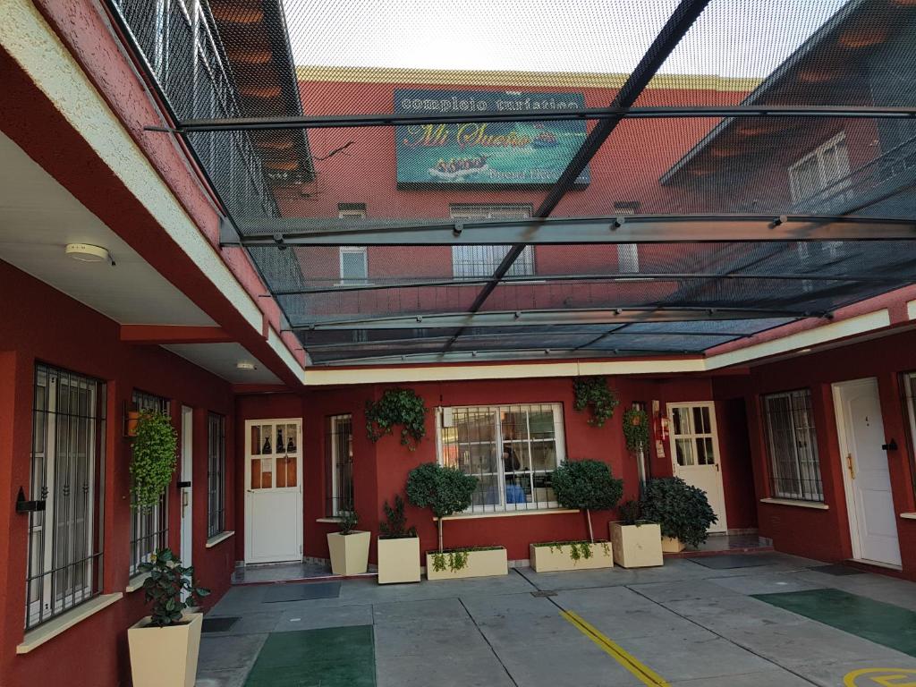 Budova, kde se aparthotel nachází