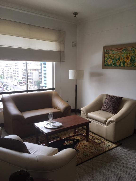 Posezení v ubytování Suites Parque Real