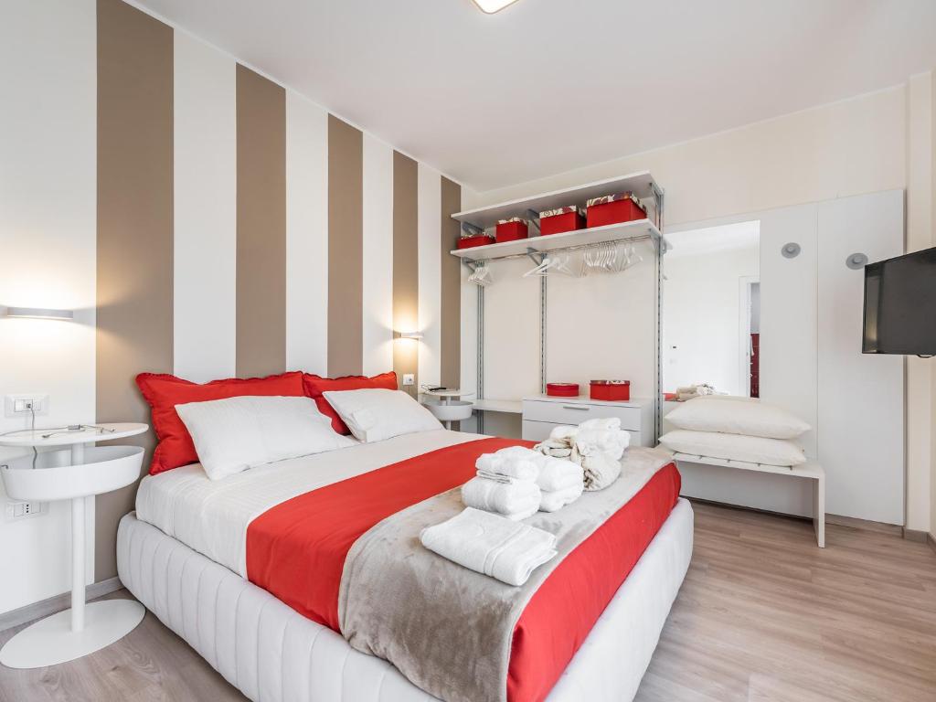 A bed or beds in a room at Le residenze di Carlà - Stampace