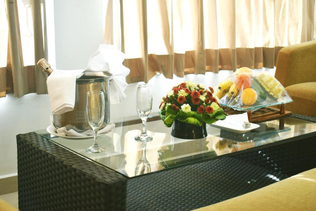 Nápoje v ubytování Thilanka Hotel