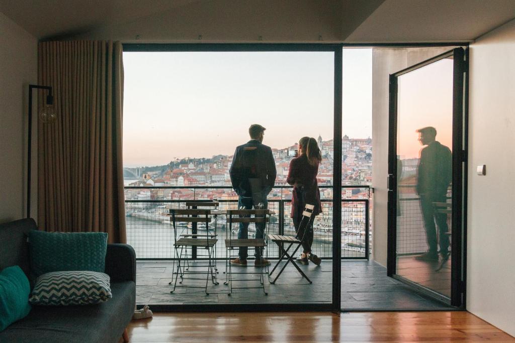Balkón nebo terasa v ubytování Oh! Porto Apartments