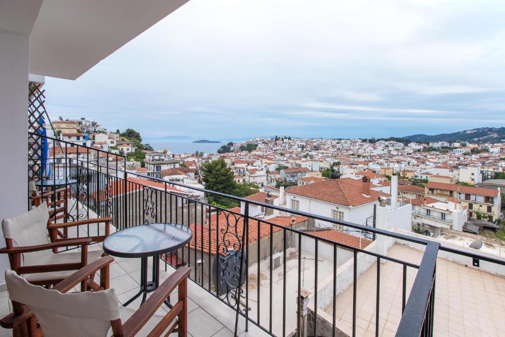 Balkón nebo terasa v ubytování Stefanis House