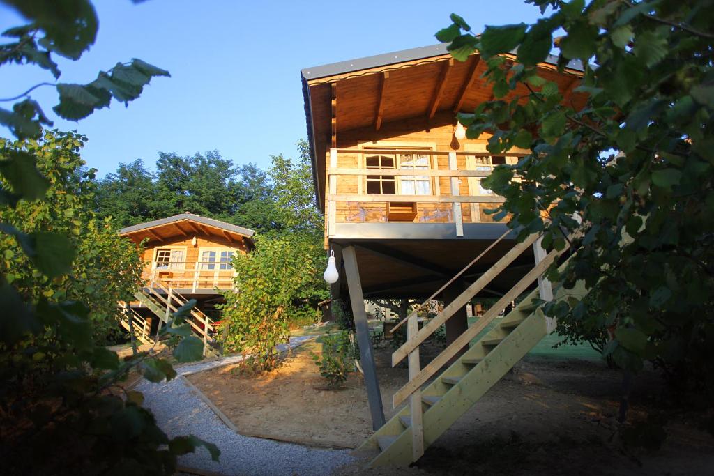 Zahrada ubytování Ecolodge Langhe