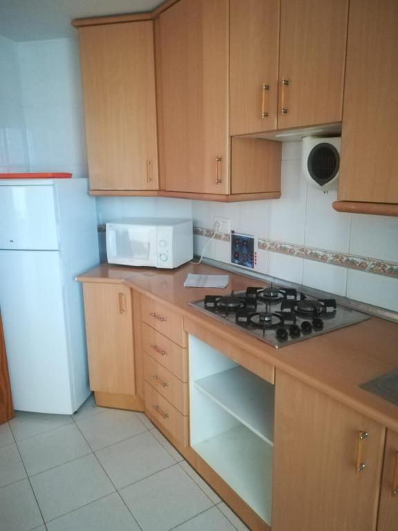 Kuchyň nebo kuchyňský kout v ubytování Complejo VACANZA-TURIS