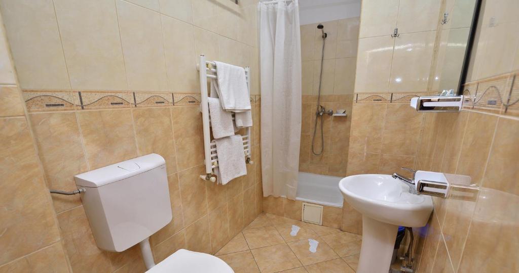 Koupelna v ubytování Hotel Taco