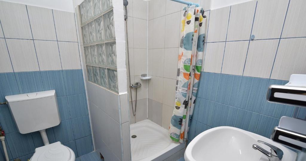 Koupelna v ubytování Hotel Taco