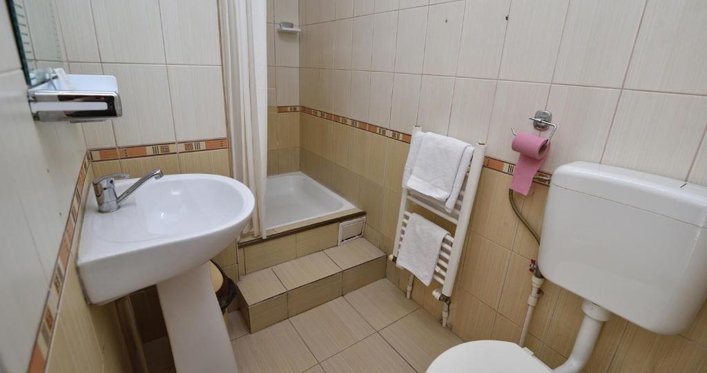 Koupelna v ubytování Hotel Taco