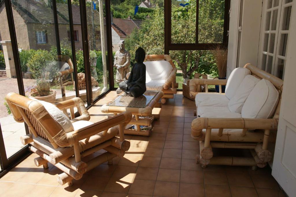 Posezení v ubytování Chambres d'hotes à Autun
