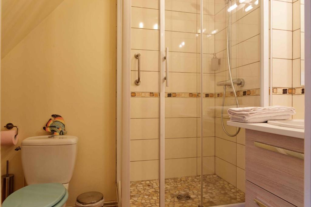 Koupelna v ubytování Chambres d'hotes à Autun