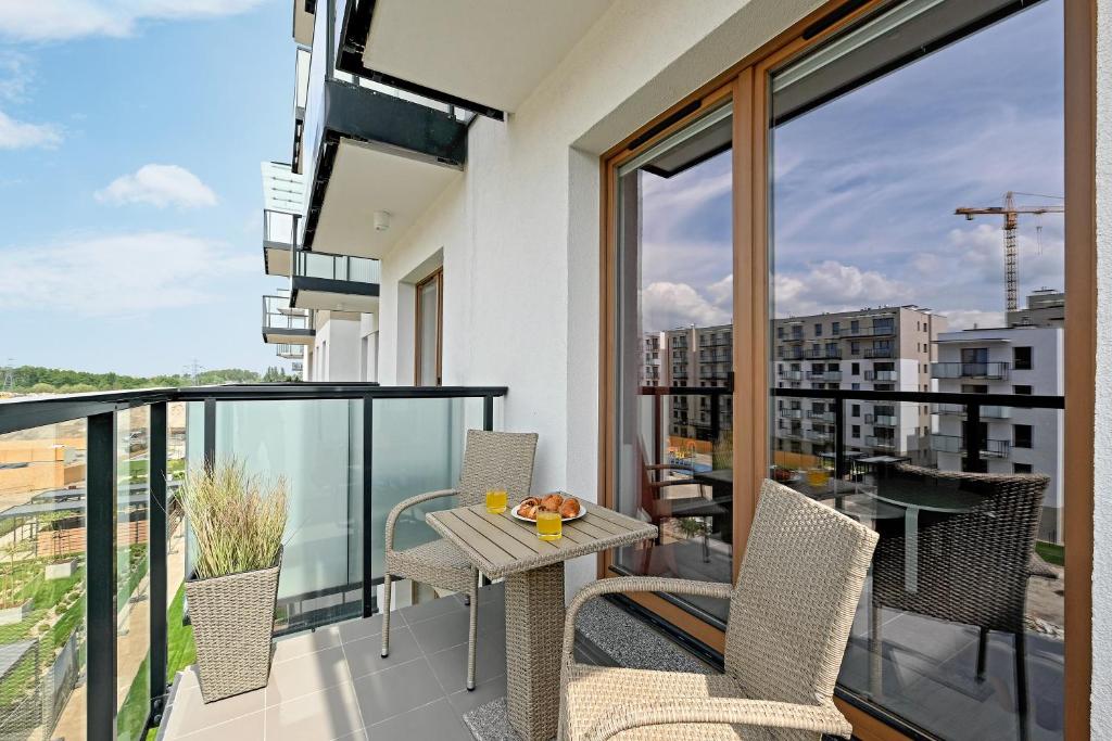 Balkón alebo terasa v ubytovaní Luxury Voyage Apartments + extra bikes