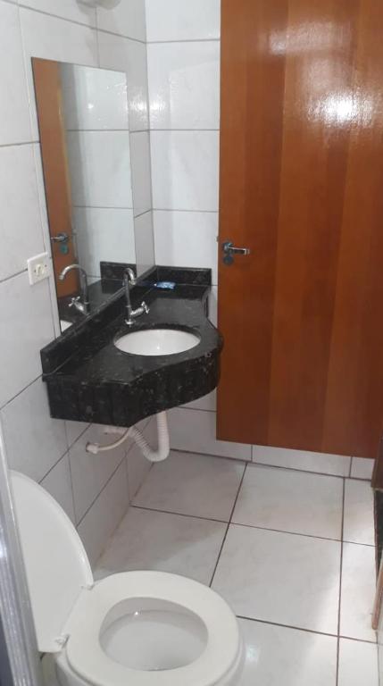Koupelna v ubytování Hotel Maringa