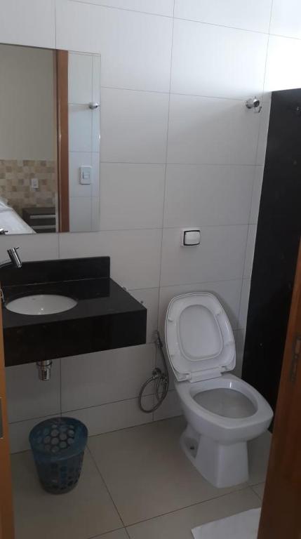 Koupelna v ubytování Hotel Maringa