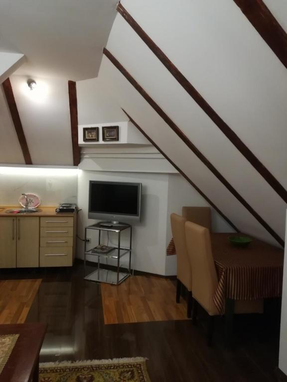 TV a/nebo společenská místnost v ubytování Vila Kraljica Vrdnik