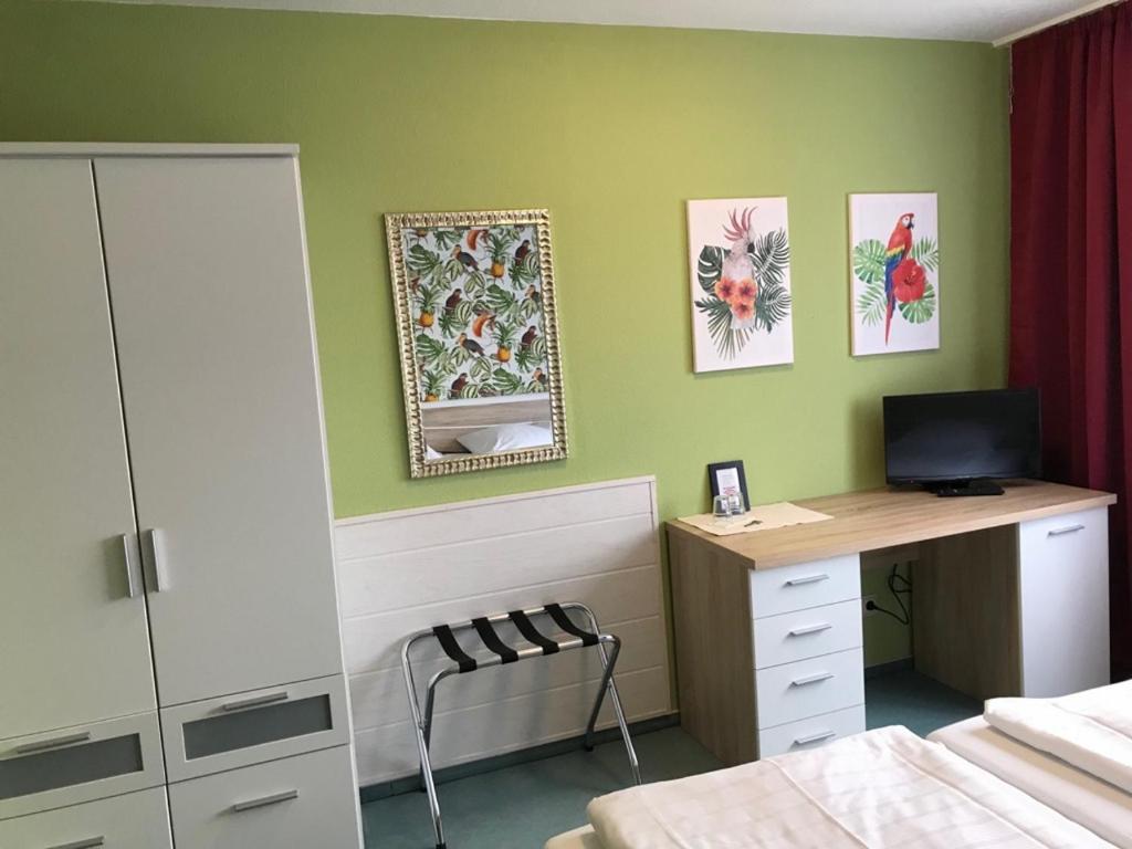 Postel nebo postele na pokoji v ubytování City-Hotel Kaiserhof