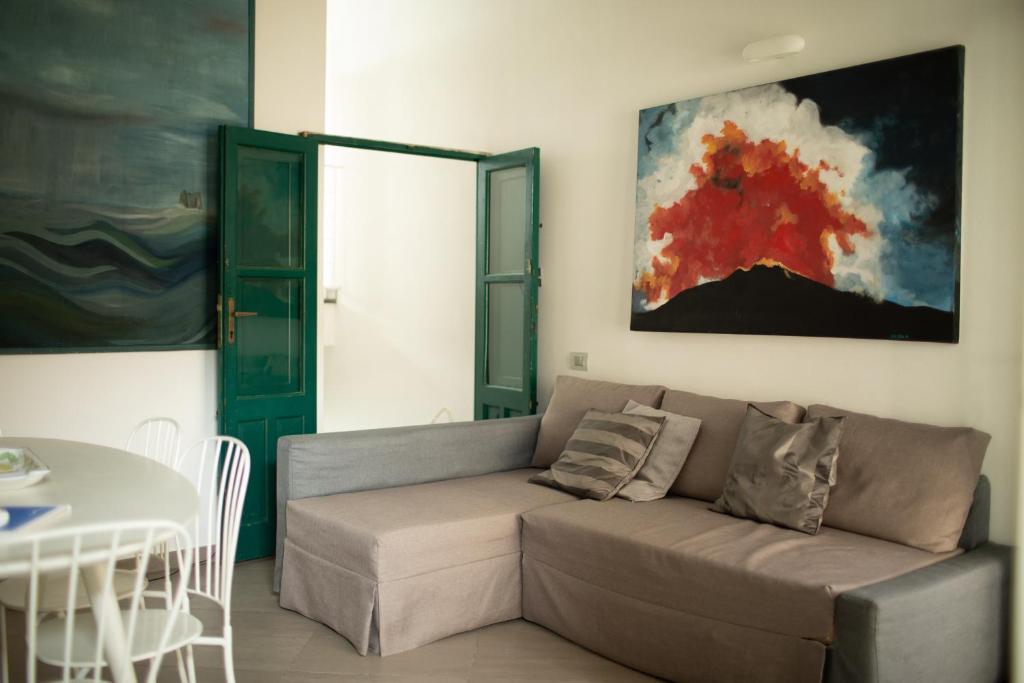 Posezení v ubytování Il Gabbiano Relais in Stromboli