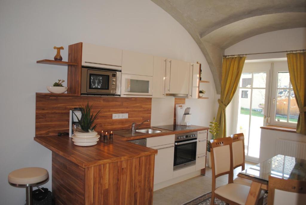 Kuchyňa alebo kuchynka v ubytovaní Gartler's Appartements