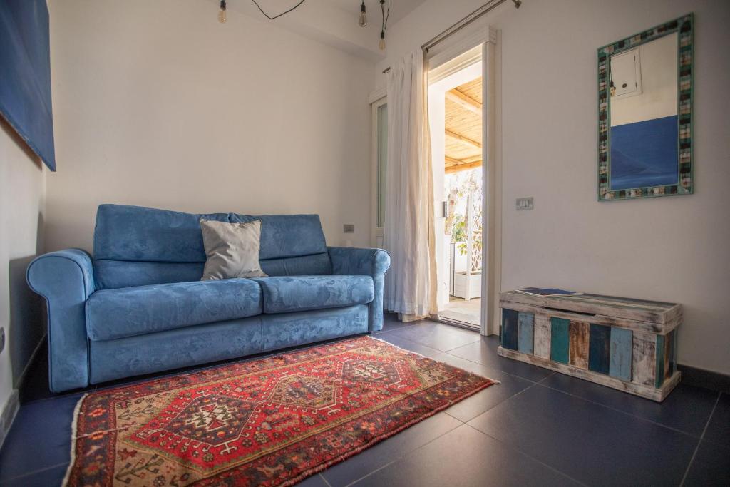 Posezení v ubytování Il Gabbiano Relais in Stromboli