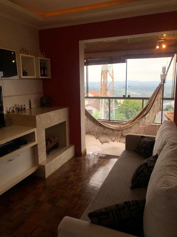  Apartamento FLAT LUXO c/Lareira + Vista Vale dos Vinhedos
