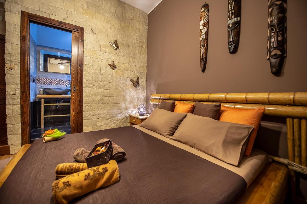 Postel nebo postele na pokoji v ubytování BnB Cheope