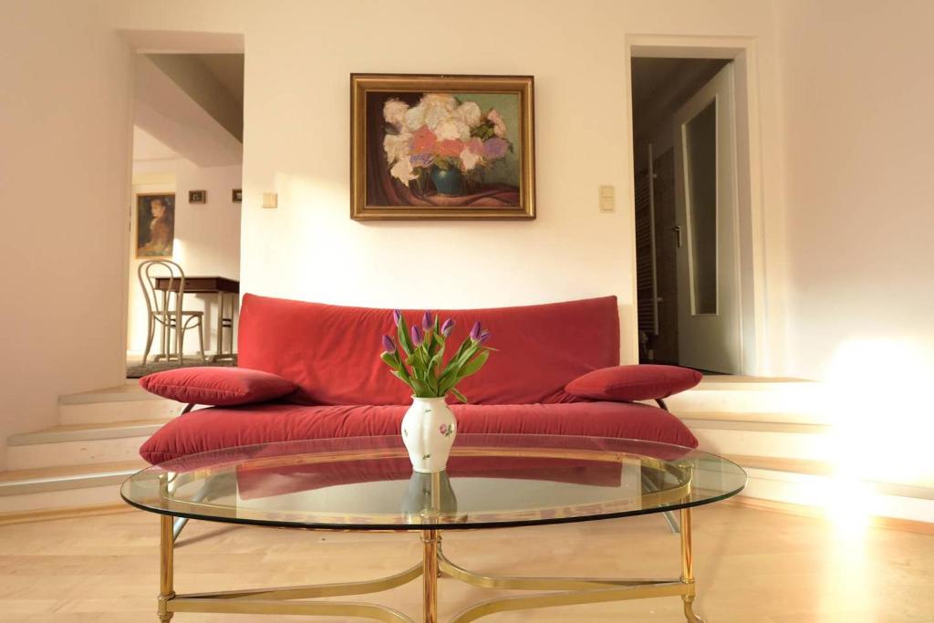 Posezení v ubytování BARBARA RESIDENZ - APARTMENT CALLA