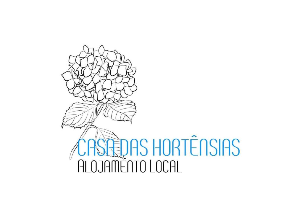 un logotipo para un hospital internacional de flores de Los Ángeles en Casa das Hortênsias, en Ponta Delgada