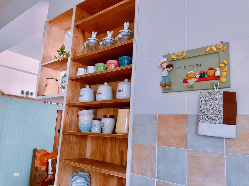 Kuchyň nebo kuchyňský kout v ubytování Village Villa B&B