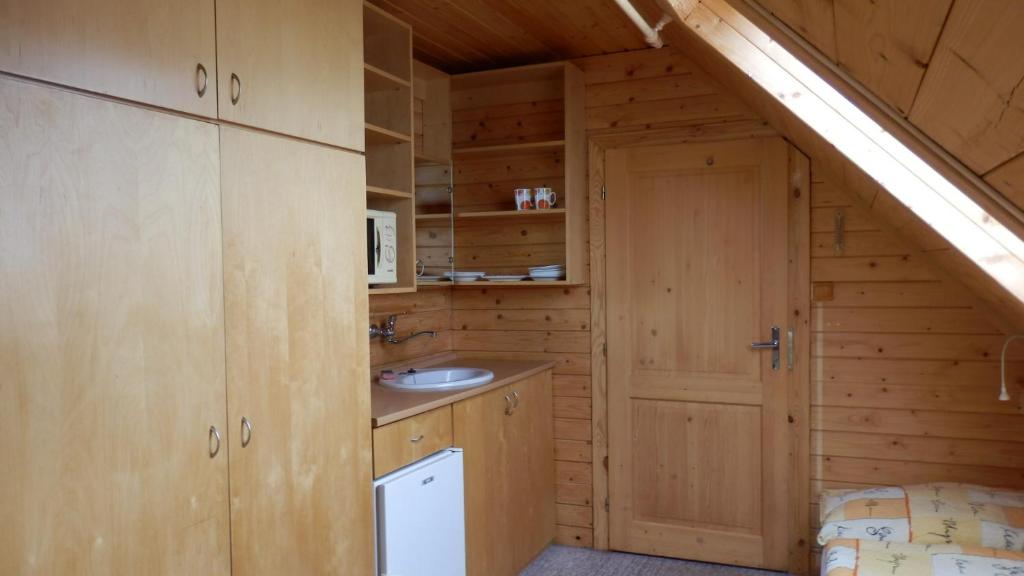 Kuchyň nebo kuchyňský kout v ubytování Hospůdka u vleku