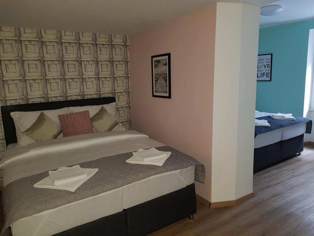 Letto o letti in una camera di Piraneska