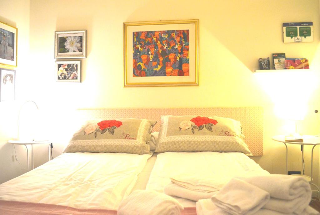 Postel nebo postele na pokoji v ubytování B&B Luc