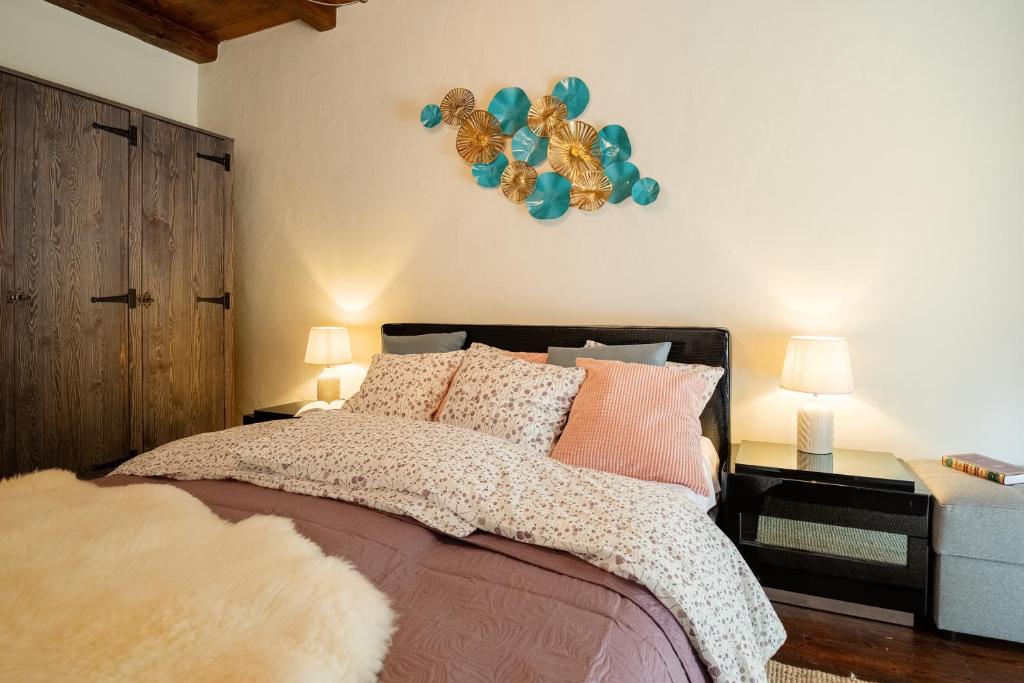 Postel nebo postele na pokoji v ubytování Apartament dwupoziomowy Hanka VIP Wisła