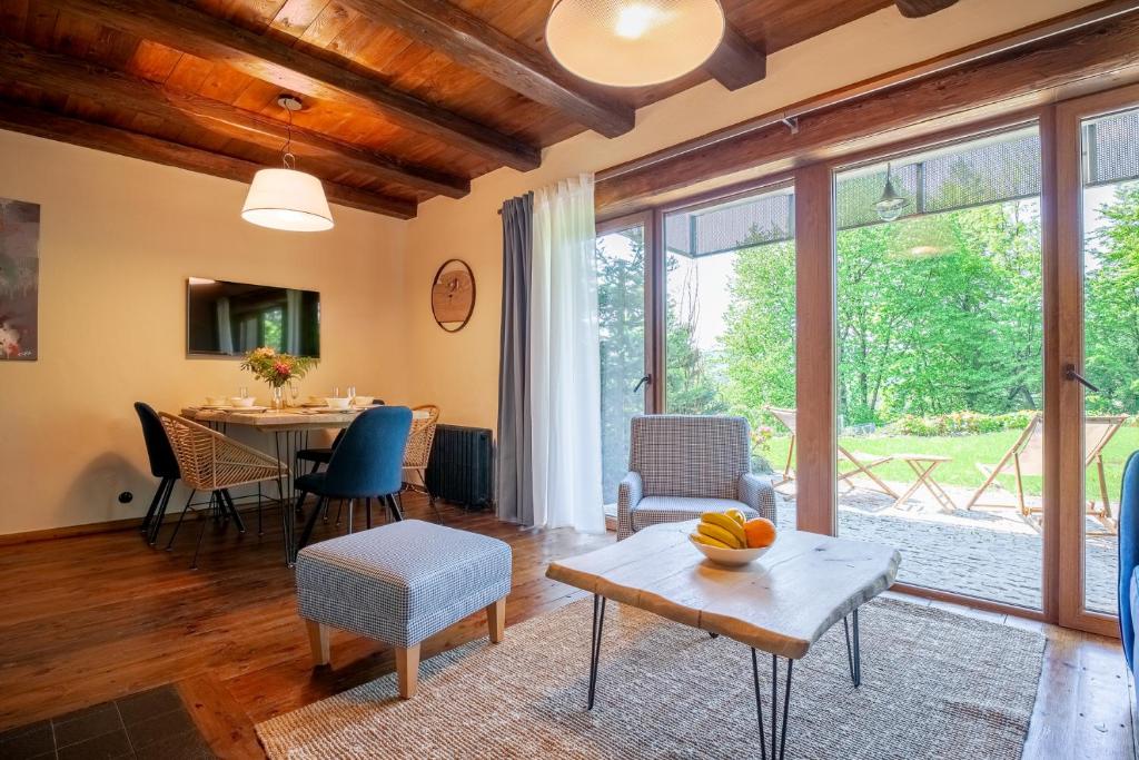 Posezení v ubytování Apartament dwupoziomowy Hanka VIP Wisła