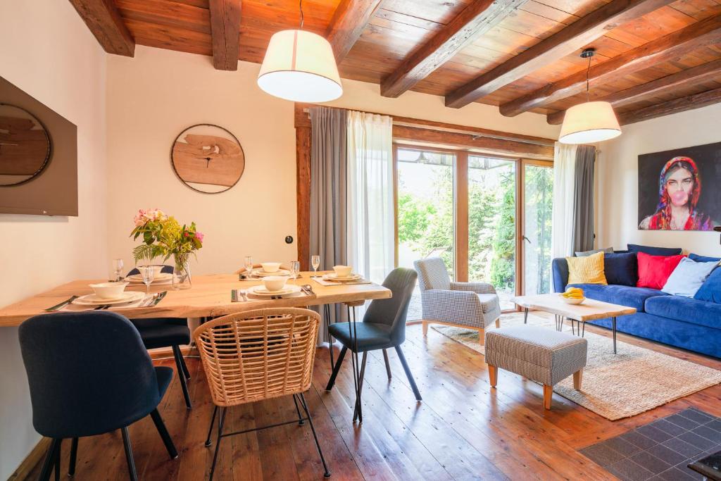 Posezení v ubytování Apartament dwupoziomowy Hanka VIP Wisła