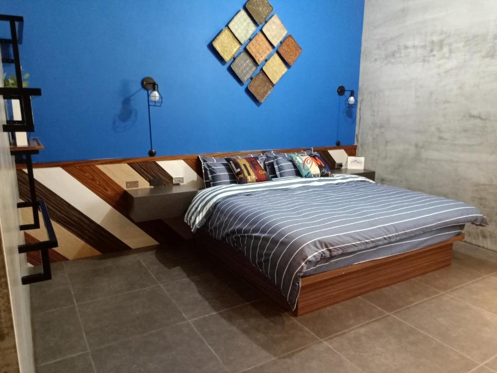 Postel nebo postele na pokoji v ubytování ALL BLUE