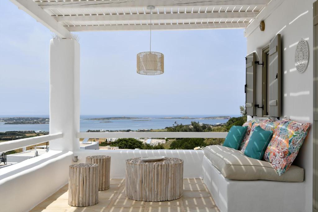 Posezení v ubytování Ciel Villas Paros
