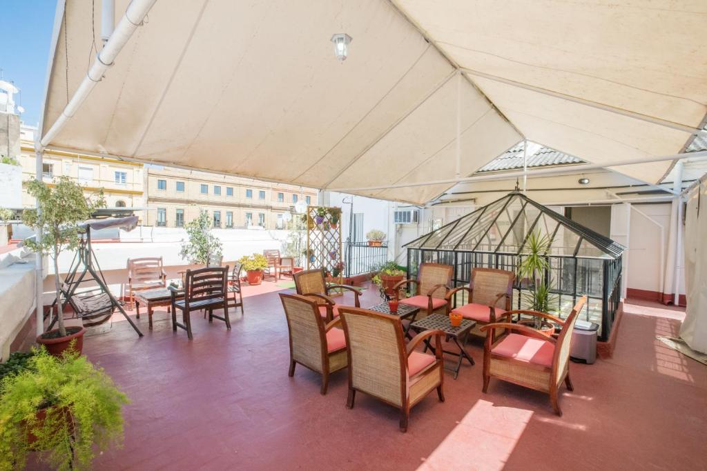 A balcony or terrace at Nuevo Suizo